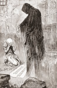 Illustrasjon for A Christmas Carol fra The Christmas Books av Charles Dickens av Harry Furniss