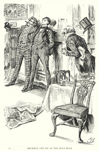 Illustrasjon for store forventninger av Charles Dickens (litho) av Harry Furniss
