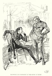 Illustrasjon for store forventninger av Charles Dickens (litho) av Harry Furniss