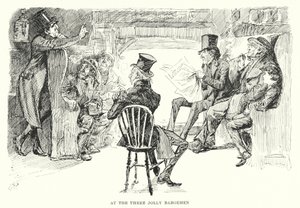 Illustrasjon for store forventninger av Charles Dickens (litho) av Harry Furniss