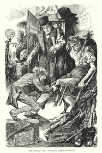 Illustrasjon for store forventninger av Charles Dickens (litho) av Harry Furniss