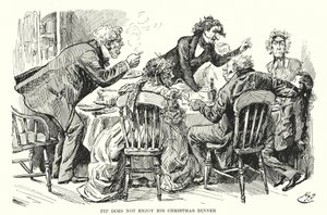 Illustrasjon for store forventninger av Charles Dickens (litho) av Harry Furniss