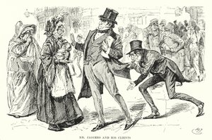 Illustrasjon for store forventninger av Charles Dickens (litho) av Harry Furniss