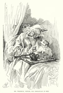 Illustrasjon for store forventninger av Charles Dickens (litho) av Harry Furniss