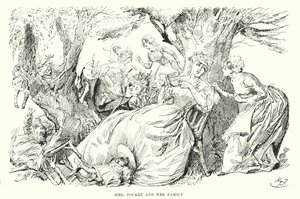 Illustrasjon for store forventninger av Charles Dickens (litho) av Harry Furniss