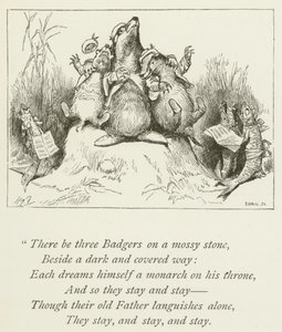 Illustrasjon for Sylvie og Bruno av Lewis Carroll (gravering) av Harry Furniss
