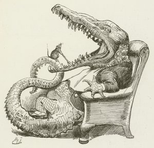 Illustrasjon for Sylvie og Bruno av Lewis Carroll av Harry Furniss