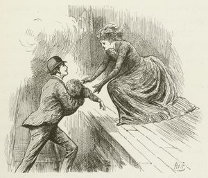 Illustrasjon for Sylvie og Bruno av Lewis Carroll av Harry Furniss
