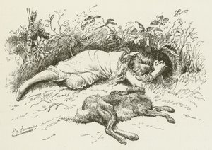 Illustrasjon for Sylvie og Bruno av Lewis Carroll av Harry Furniss