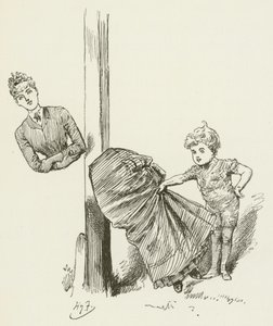 Illustrasjon for Sylvie og Bruno av Lewis Carroll av Harry Furniss