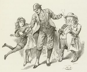 Illustrasjon for Sylvie og Bruno av Lewis Carroll av Harry Furniss