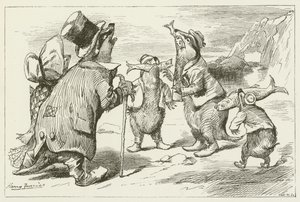Illustrasjon for Sylvie og Bruno av Lewis Carroll av Harry Furniss