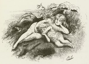 Illustrasjon for Sylvie og Bruno av Lewis Carroll av Harry Furniss