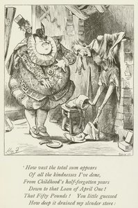 Illustrasjon for Sylvie og Bruno av Lewis Carroll av Harry Furniss