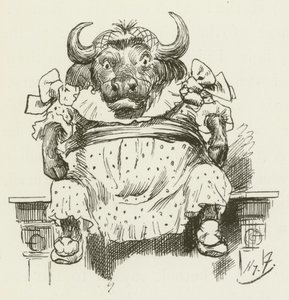 Illustrasjon for Sylvie og Bruno av Lewis Carroll av Harry Furniss