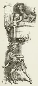 Illustrasjon for Sylvie og Bruno av Lewis Carroll av Harry Furniss