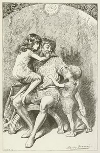 Illustrasjon for Sylvie og Bruno av Lewis Carroll av Harry Furniss