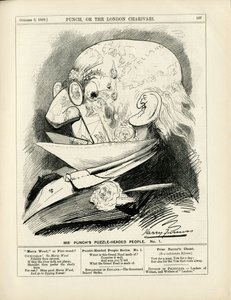 Illustrasjon av Harry Furniss (1854-1925) i Punch av Harry Furniss