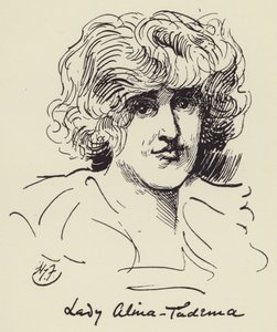 Lady Alma Tadema av Harry Furniss