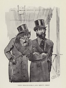 Lord Beaconsfield og Monty Corry av Harry Furniss