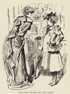Frøken Alice Havers og hennes modell av Harry Furniss