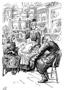 Mr Riah og Miss Wren ved Six Jolly Fellowship Porters, 1912