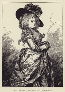 Fru Rousby som den savnede Gainsborough av Harry Furniss