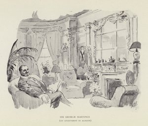 Sir George Hastings, en leilighet i Albany av Harry Furniss