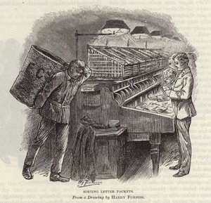 Sortering av brevpakker av Harry Furniss