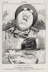 The Chinese Humpty Dumpty, tegneserie om bokseropprøret og boerkrigen (gravering)