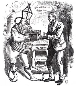 Den billige kostnaden for gass. av Harry Furniss
