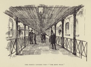 Den berømte overbygde veien, The Rope Walk av Harry Furniss