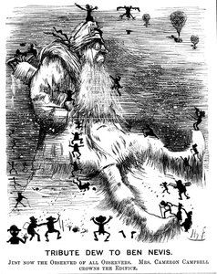 Hyllest Dew til Ben Nevis, 1883 av Harry Furniss