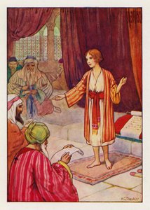 Etter tre dager fant de ham i tempelet (fargelitografi) av Harry George Theaker