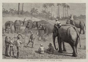En elefantpui i Øvre Burma av Harry Hamilton Johnston