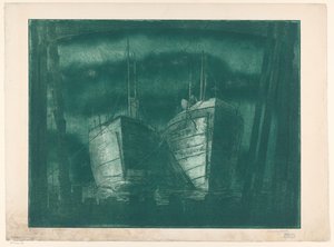 To bjeff av Harry van Mook (signed by artist)