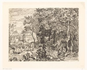 Figurer i utkanten av en skog av Hector Allemand
