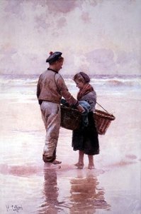 Bretonske fiskebarn av Hector Caffieri