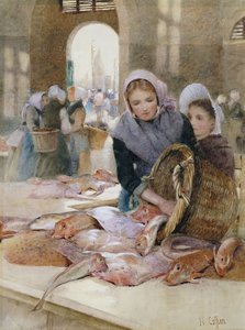Kvinner i fiskemarkedet, Boulogne