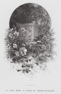 Insektet: Biene, en grav ved Pere-Lachaise (gravering) av Hector Giacomelli