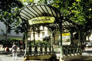 Subway station Abbesses in Paris, France