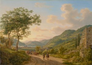 Et område på Lago di Como av Heinrich Adam
