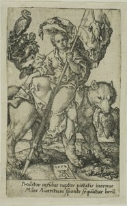 Gjærlighet, fra Vices av Heinrich Aldegrever