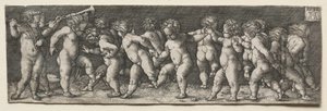 Femten nakenbarn som danser, 1535.