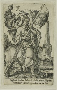 Gluttony, fra Vices av Heinrich Aldegrever