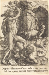 Hercules dreper Cacus av Heinrich Aldegrever