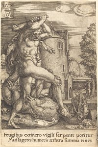 Hercules dreper dragen av Heinrich Aldegrever