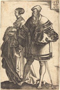 Store bryllupsdansere, 1538. av Heinrich Aldegrever