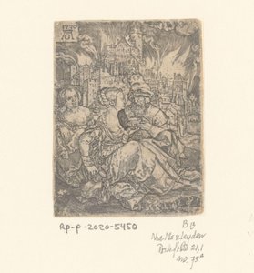 Lot og døtrene hans av Heinrich Aldegrever
