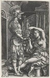 Medea gir et bilde til Jason av Heinrich Aldegrever